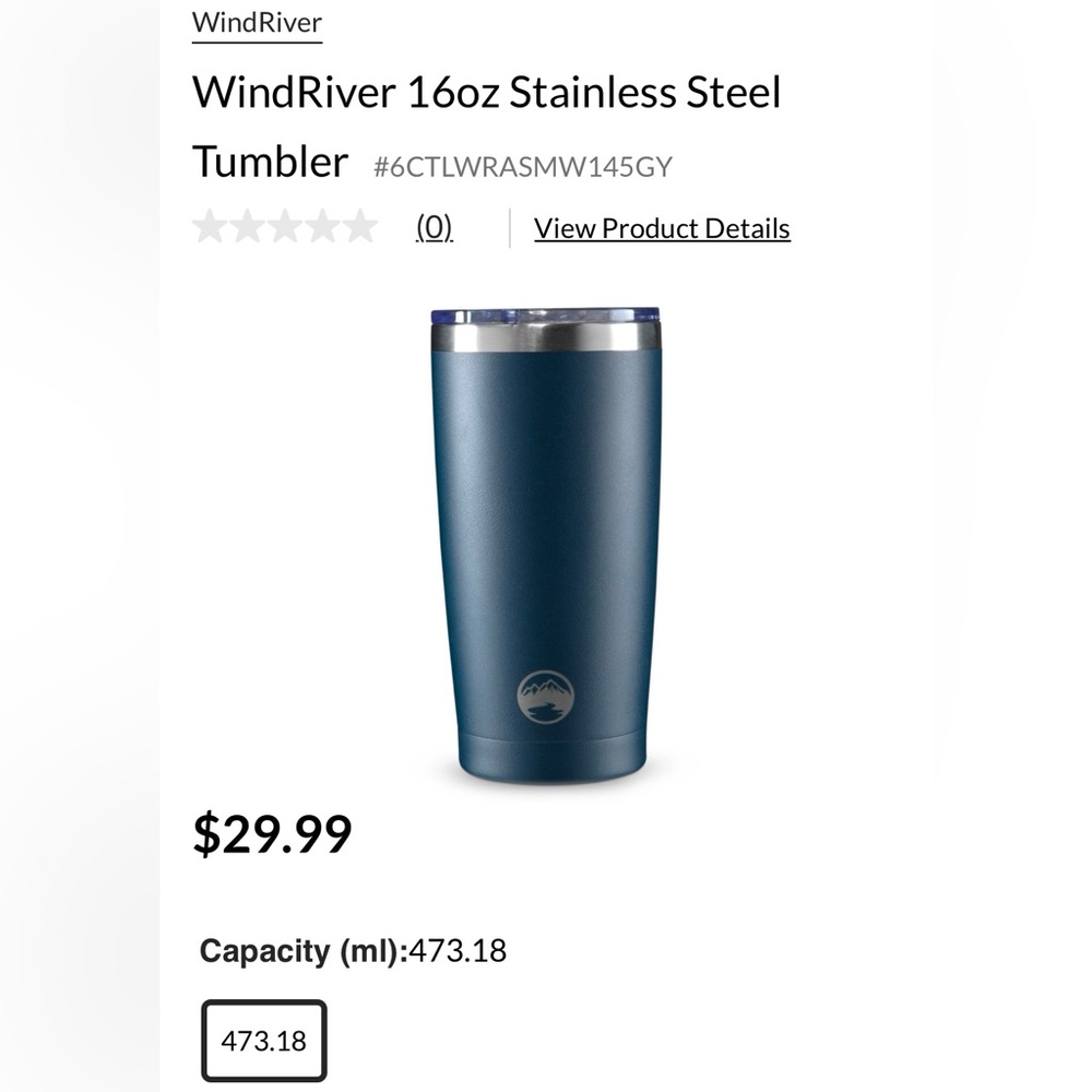 ✨✨Wind River Stainless Steel Tumbler✨✨